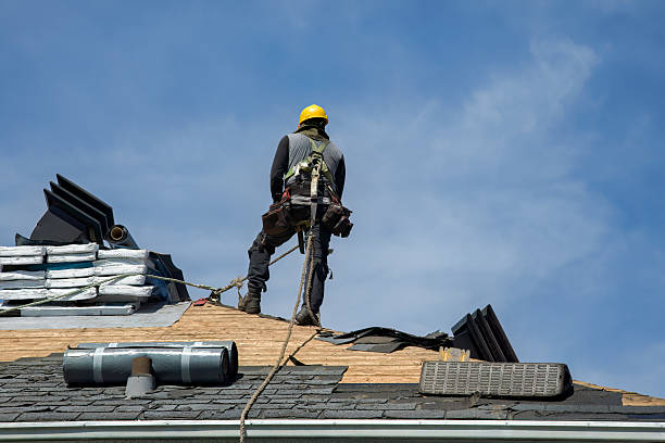 Professional Flat Roof Repair technician working in Ada, MN